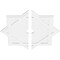 Ekena Millwork Axel Architectural Grde PVC Contemporary Ceiling Medallion, Two Piece, 34"OD x 3"ID x 18 3/4"C x 1"P CMP34AL2-03000 - alternate 2
